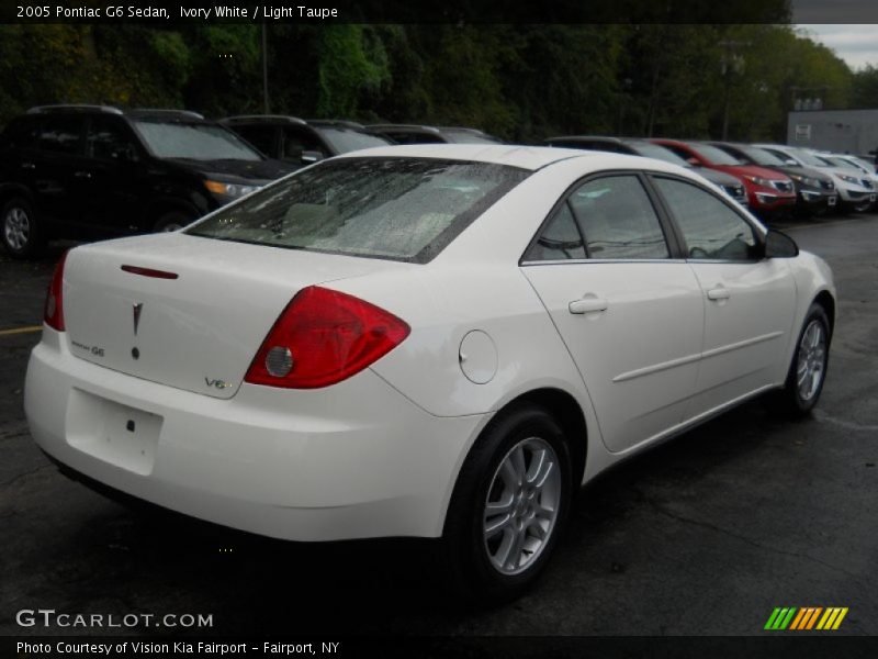 Ivory White / Light Taupe 2005 Pontiac G6 Sedan