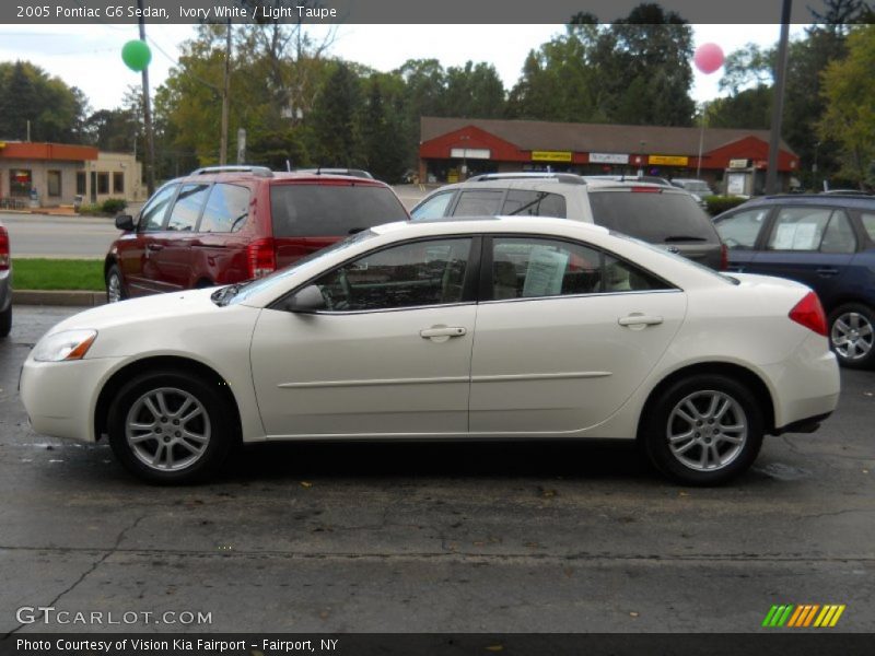 Ivory White / Light Taupe 2005 Pontiac G6 Sedan
