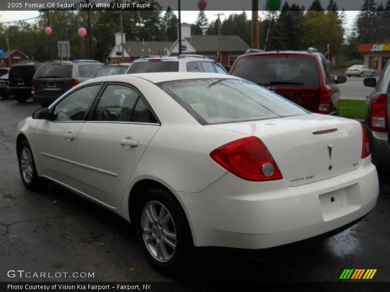 Ivory White / Light Taupe 2005 Pontiac G6 Sedan