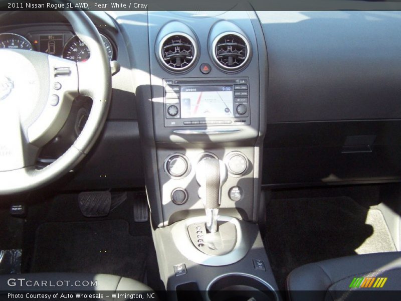 Pearl White / Gray 2011 Nissan Rogue SL AWD