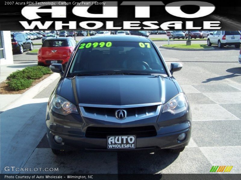 Carbon Gray Pearl / Ebony 2007 Acura RDX Technology