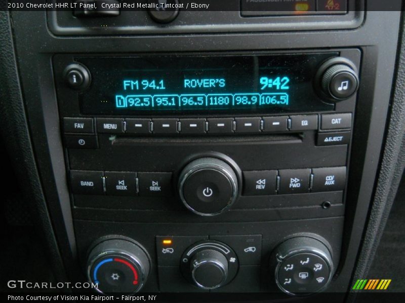 Audio System of 2010 HHR LT Panel