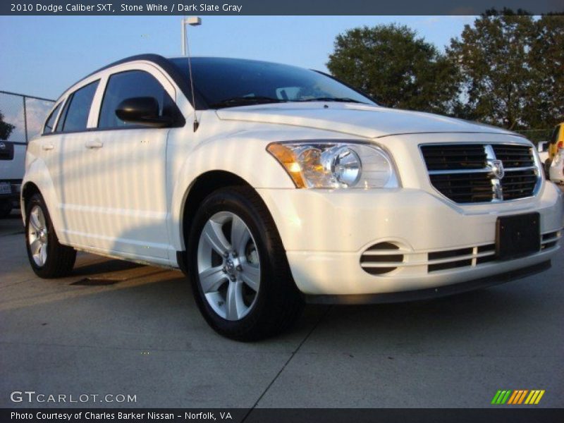 Stone White / Dark Slate Gray 2010 Dodge Caliber SXT