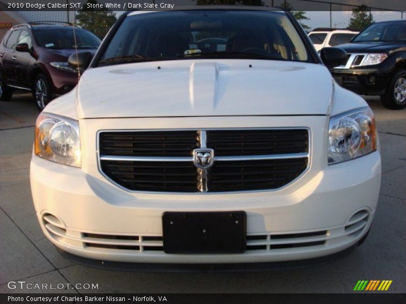 Stone White / Dark Slate Gray 2010 Dodge Caliber SXT