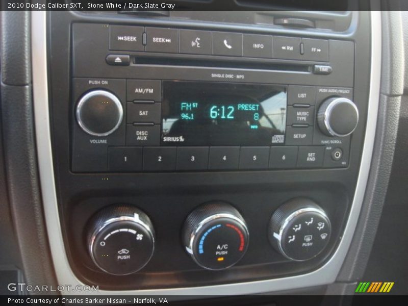 Stone White / Dark Slate Gray 2010 Dodge Caliber SXT