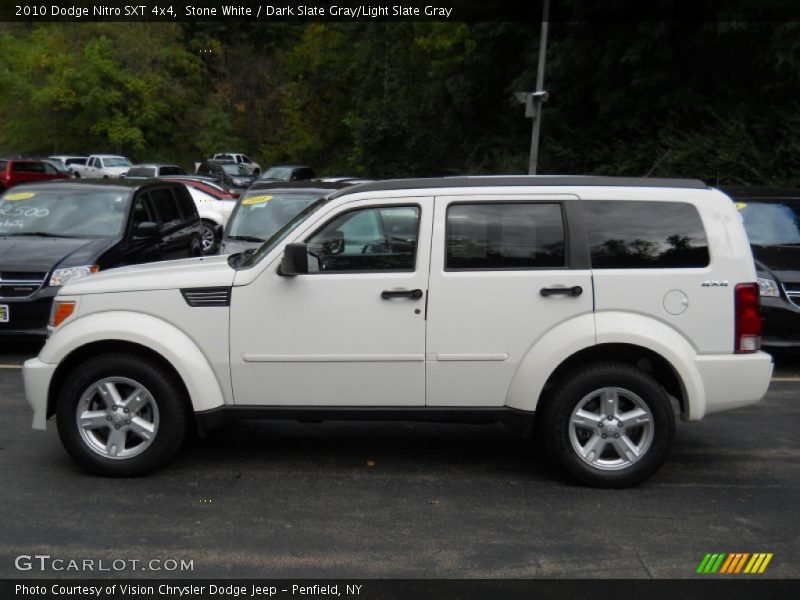 Stone White / Dark Slate Gray/Light Slate Gray 2010 Dodge Nitro SXT 4x4