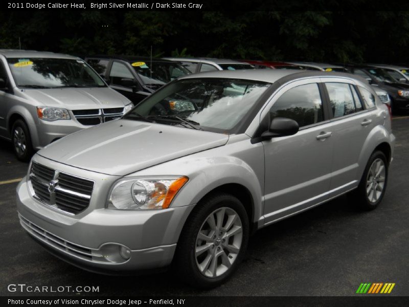 Bright Silver Metallic / Dark Slate Gray 2011 Dodge Caliber Heat