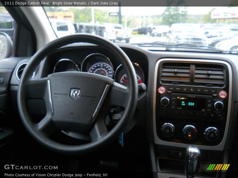 Bright Silver Metallic / Dark Slate Gray 2011 Dodge Caliber Heat