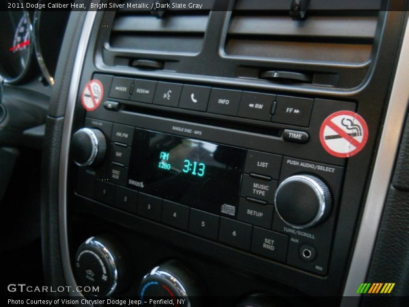 Bright Silver Metallic / Dark Slate Gray 2011 Dodge Caliber Heat