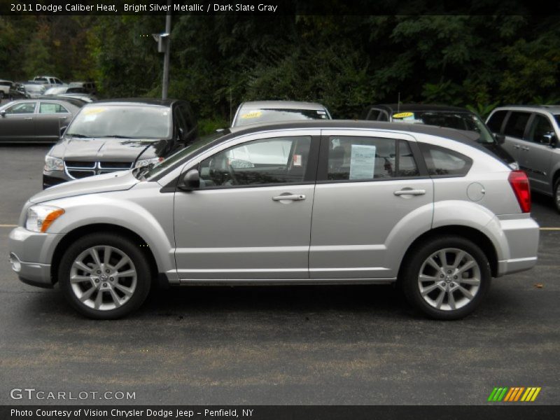 Bright Silver Metallic / Dark Slate Gray 2011 Dodge Caliber Heat