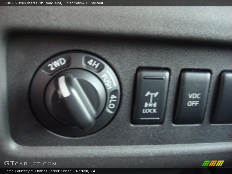 Controls of 2007 Xterra Off Road 4x4