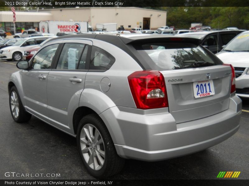 Bright Silver Metallic / Dark Slate Gray 2011 Dodge Caliber Heat