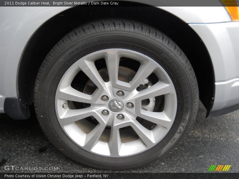 Bright Silver Metallic / Dark Slate Gray 2011 Dodge Caliber Heat