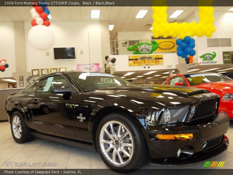 Front 3/4 View of 2009 Mustang Shelby GT500KR Coupe