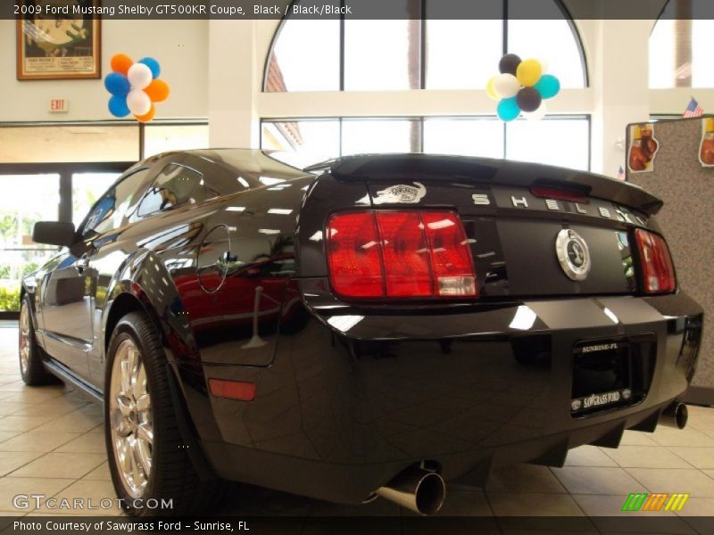 Black / Black/Black 2009 Ford Mustang Shelby GT500KR Coupe
