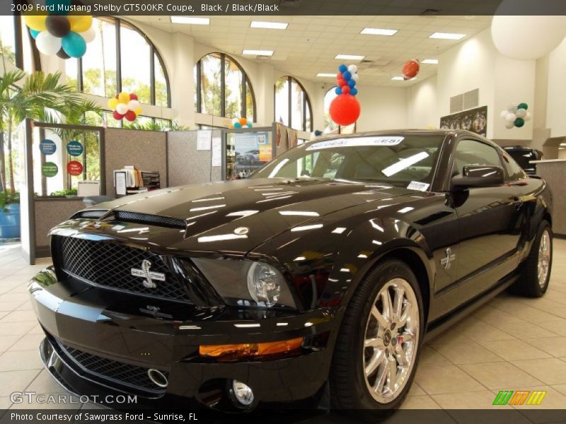 Front 3/4 View of 2009 Mustang Shelby GT500KR Coupe