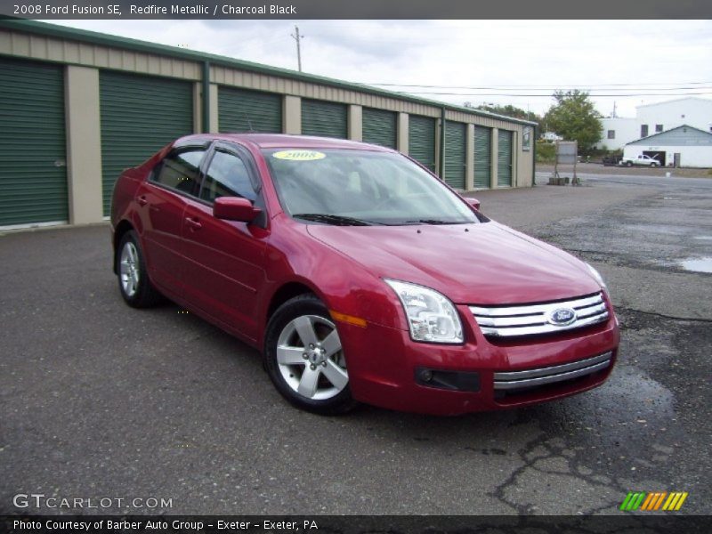 Redfire Metallic / Charcoal Black 2008 Ford Fusion SE