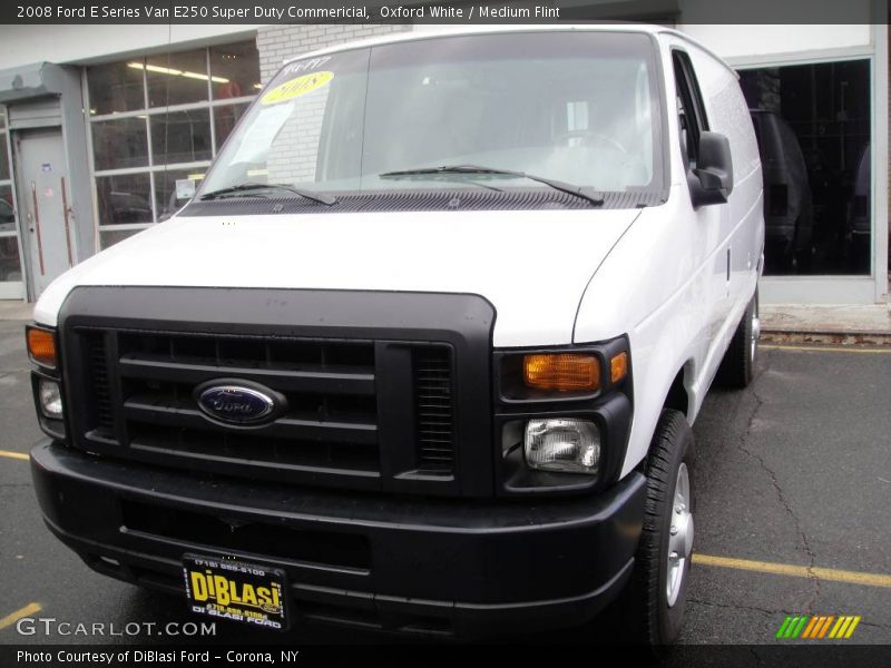 Oxford White / Medium Flint 2008 Ford E Series Van E250 Super Duty Commericial