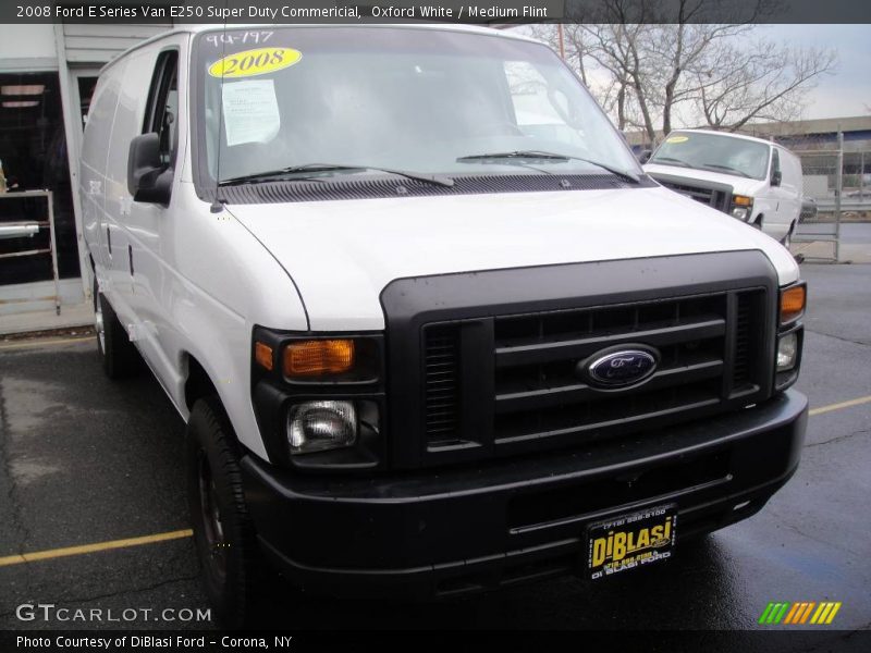Oxford White / Medium Flint 2008 Ford E Series Van E250 Super Duty Commericial