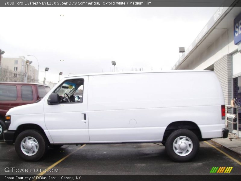 Oxford White / Medium Flint 2008 Ford E Series Van E250 Super Duty Commericial