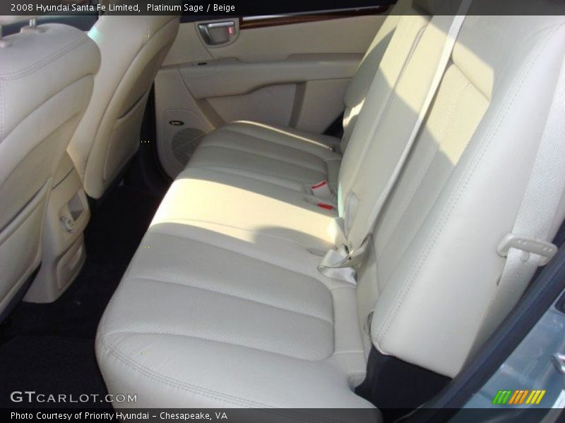 Platinum Sage / Beige 2008 Hyundai Santa Fe Limited