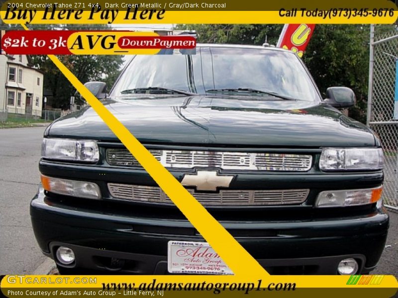 Dark Green Metallic / Gray/Dark Charcoal 2004 Chevrolet Tahoe Z71 4x4