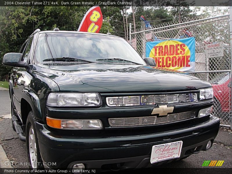 Dark Green Metallic / Gray/Dark Charcoal 2004 Chevrolet Tahoe Z71 4x4