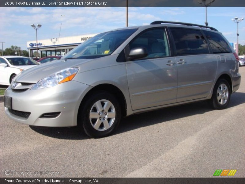 Silver Shadow Pearl / Stone Gray 2006 Toyota Sienna LE