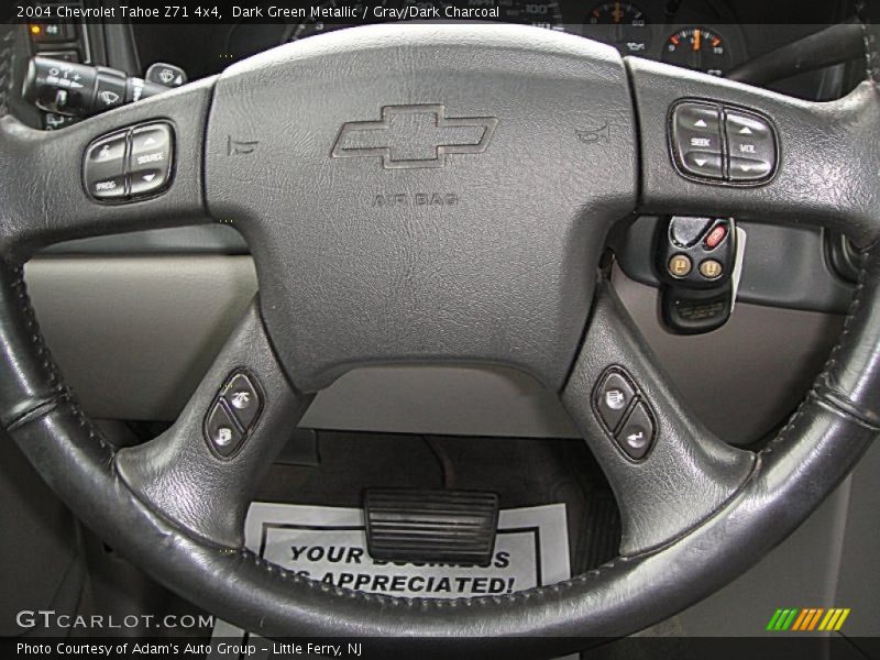 Dark Green Metallic / Gray/Dark Charcoal 2004 Chevrolet Tahoe Z71 4x4