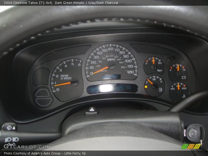 Dark Green Metallic / Gray/Dark Charcoal 2004 Chevrolet Tahoe Z71 4x4