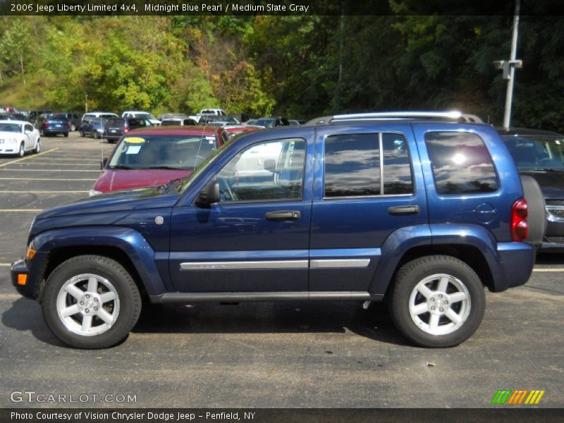 Midnight Blue Pearl / Medium Slate Gray 2006 Jeep Liberty Limited 4x4