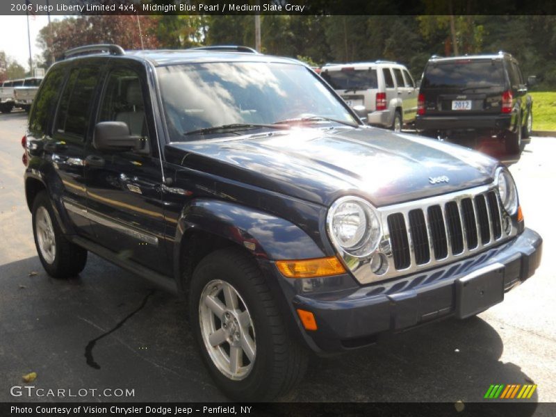 Midnight Blue Pearl / Medium Slate Gray 2006 Jeep Liberty Limited 4x4