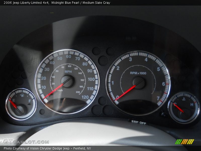 Midnight Blue Pearl / Medium Slate Gray 2006 Jeep Liberty Limited 4x4