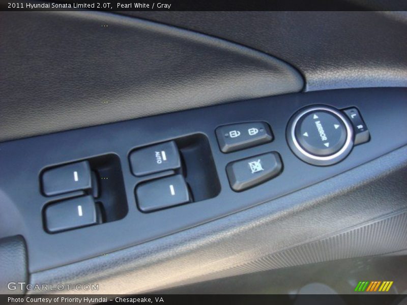 Pearl White / Gray 2011 Hyundai Sonata Limited 2.0T