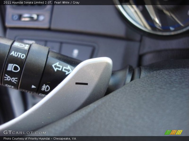 Pearl White / Gray 2011 Hyundai Sonata Limited 2.0T