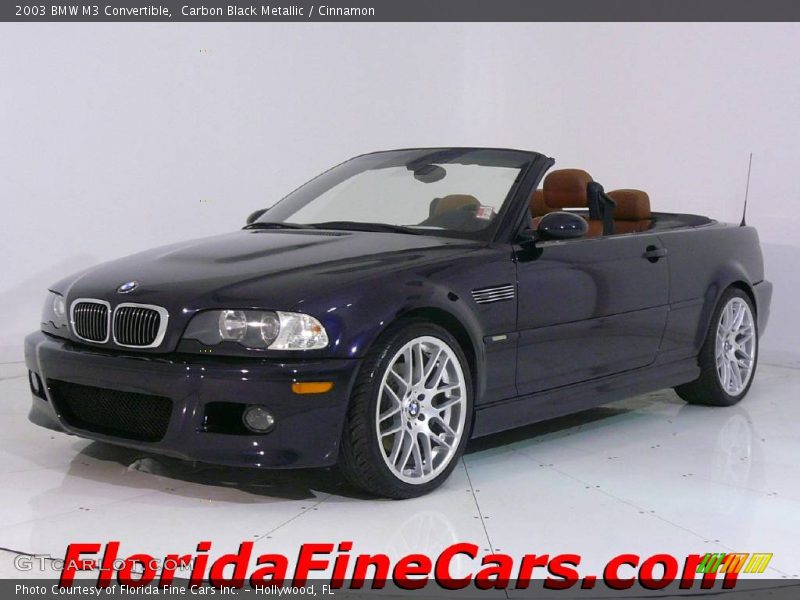 Carbon Black Metallic / Cinnamon 2003 BMW M3 Convertible