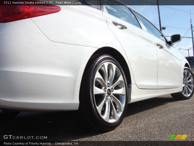 Pearl White / Gray 2011 Hyundai Sonata Limited 2.0T