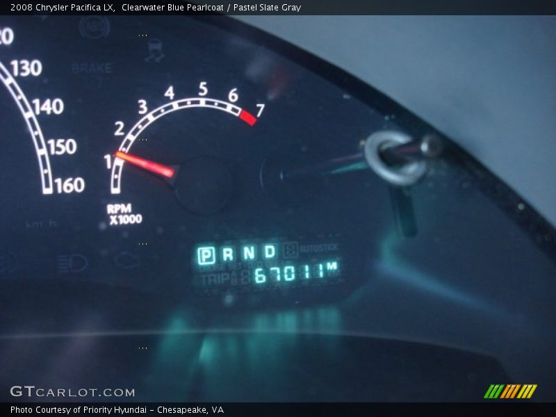 Clearwater Blue Pearlcoat / Pastel Slate Gray 2008 Chrysler Pacifica LX