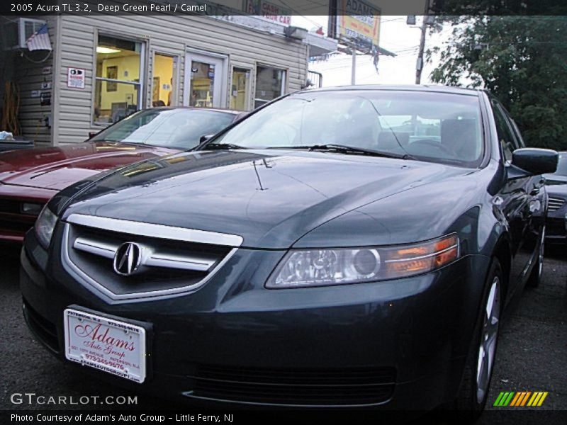 Deep Green Pearl / Camel 2005 Acura TL 3.2