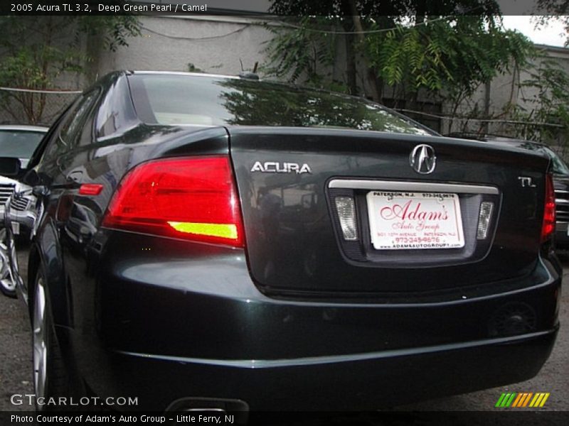 Deep Green Pearl / Camel 2005 Acura TL 3.2