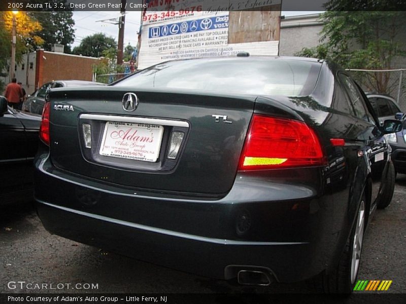 Deep Green Pearl / Camel 2005 Acura TL 3.2