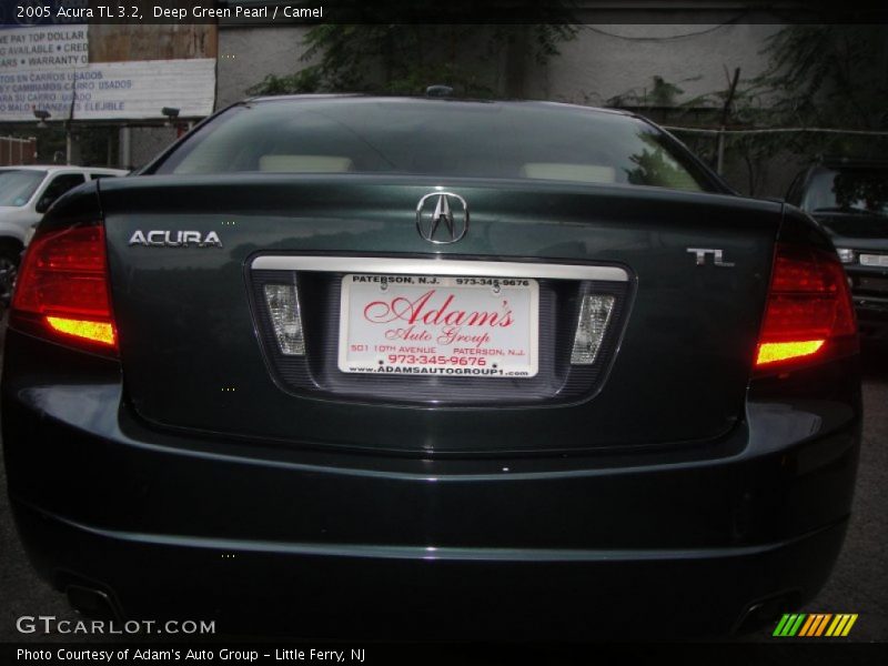 Deep Green Pearl / Camel 2005 Acura TL 3.2