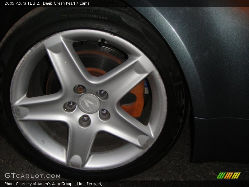 Deep Green Pearl / Camel 2005 Acura TL 3.2