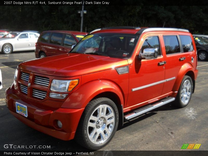 Sunburst Orange Pearl / Dark Slate Gray 2007 Dodge Nitro R/T 4x4