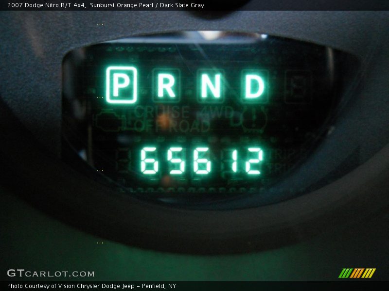 Sunburst Orange Pearl / Dark Slate Gray 2007 Dodge Nitro R/T 4x4