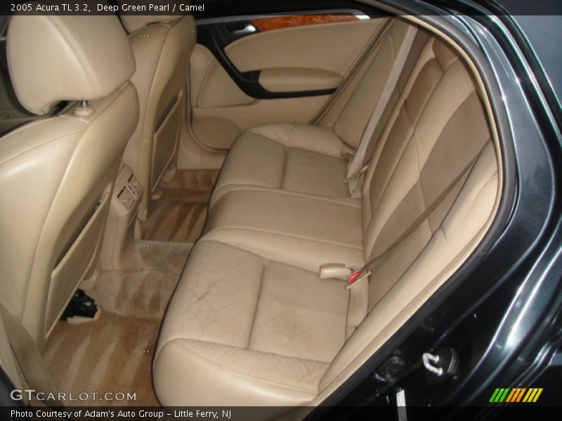 Deep Green Pearl / Camel 2005 Acura TL 3.2