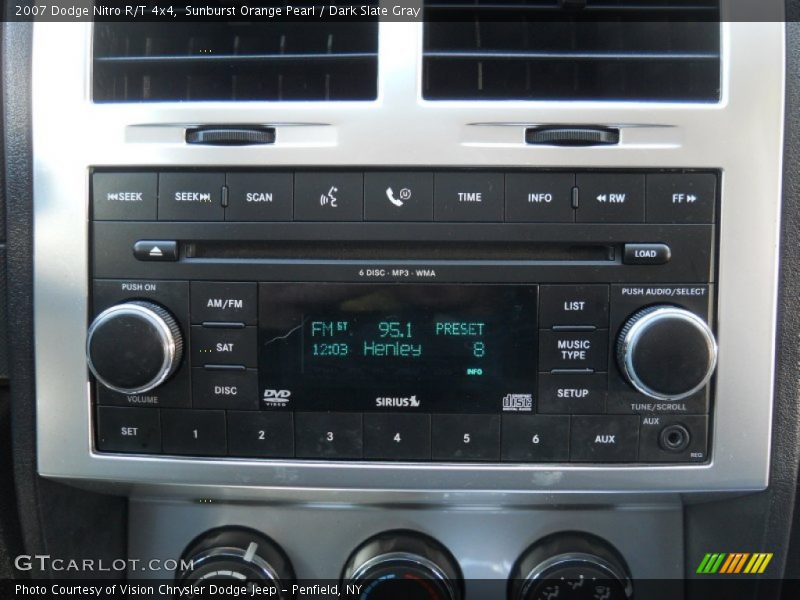 Sunburst Orange Pearl / Dark Slate Gray 2007 Dodge Nitro R/T 4x4