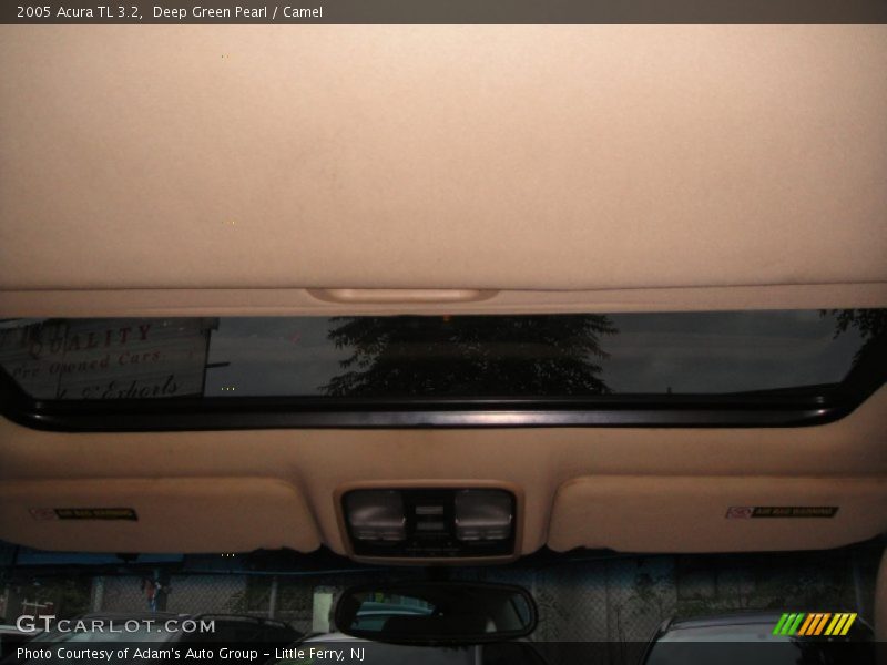Deep Green Pearl / Camel 2005 Acura TL 3.2