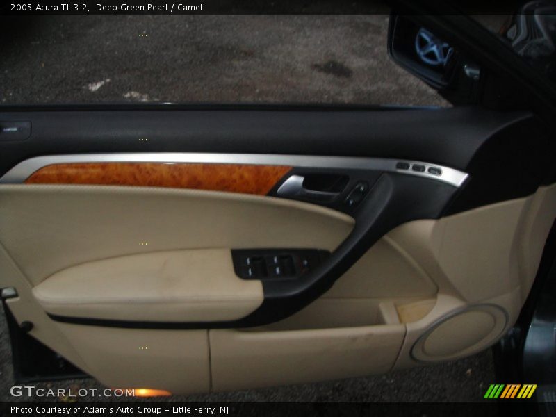 Deep Green Pearl / Camel 2005 Acura TL 3.2