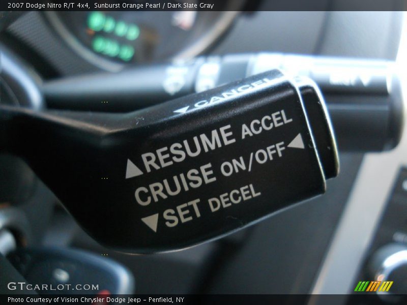 Sunburst Orange Pearl / Dark Slate Gray 2007 Dodge Nitro R/T 4x4